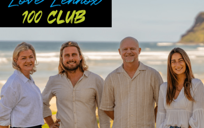 The Love Lennox team: Michelle Bailey (President), Brad Pollard (Treasurer), Alexander Sharkey (Vice President) and Jolie Rochell (Secretary & Marketing Manager). Michelle and Alexander are co chairs for the festival.