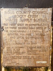 BallinaNewsDaily_Rocky Creek dam opening plaque